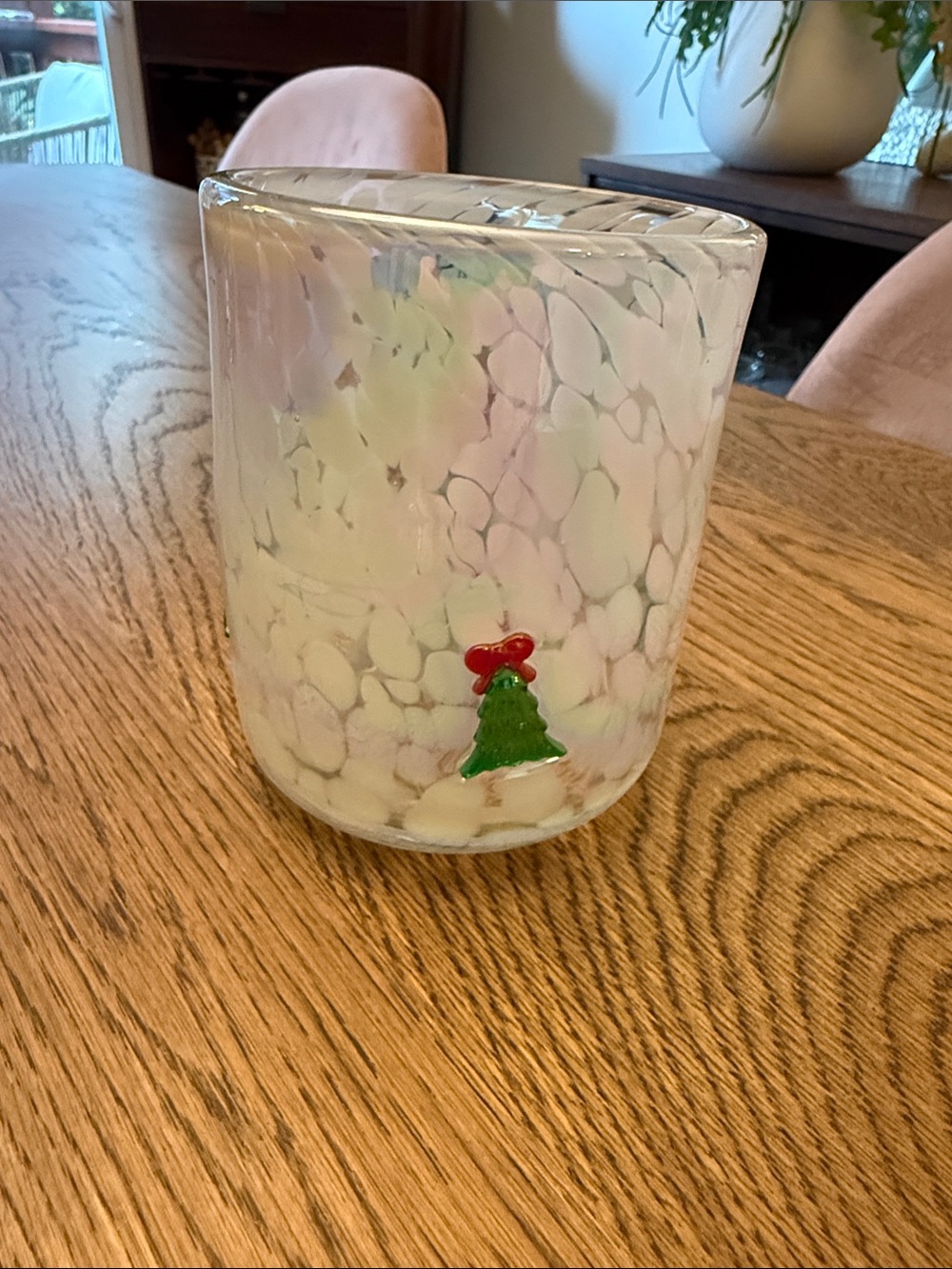 Anthropologie Holiday Icon Juice Glass - Christmas tree
